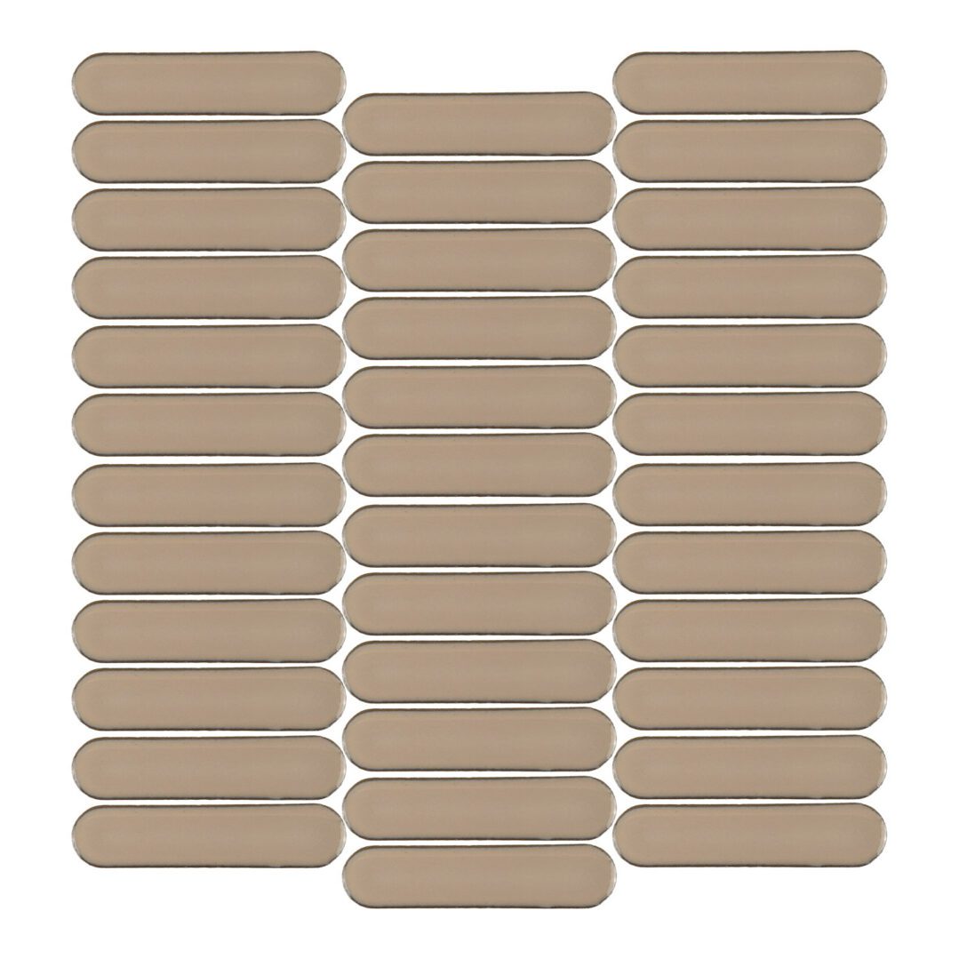 Stream | 1"x4" Porcelain Elongated Oval Mosaic Tile