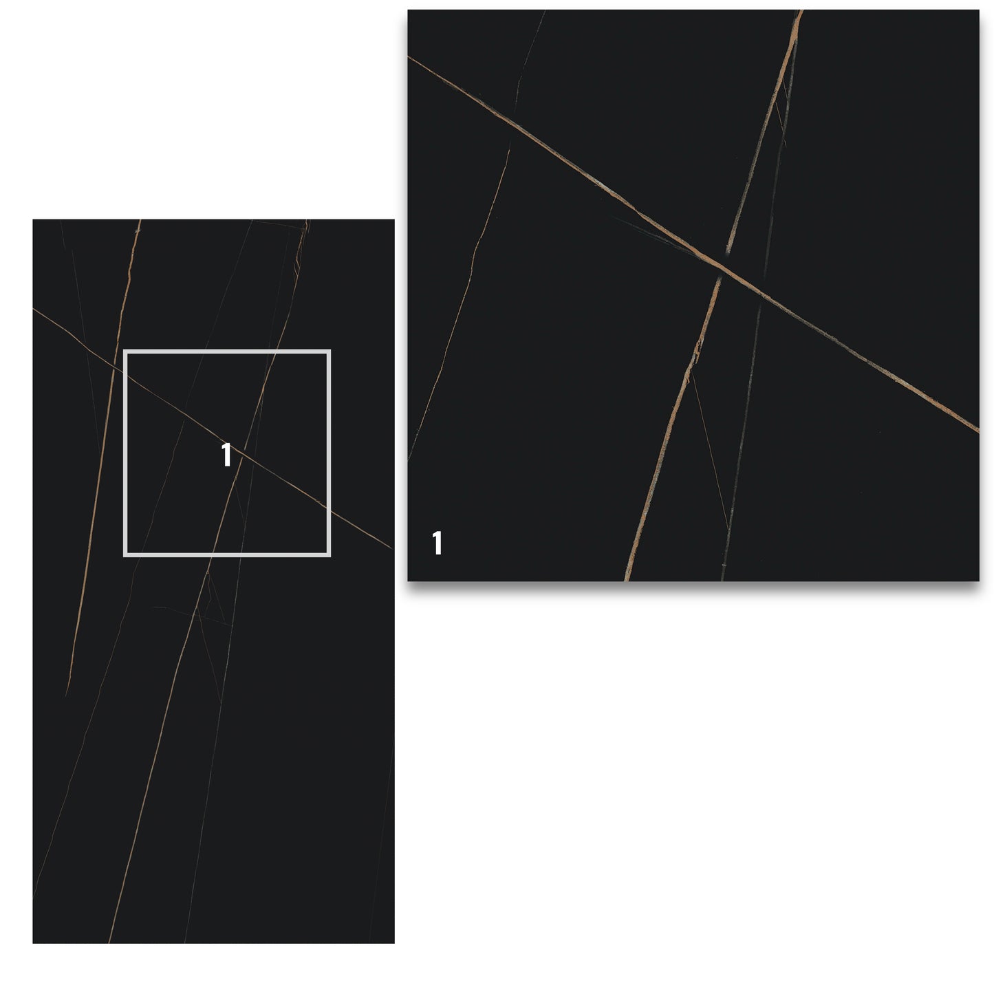 Dream | 24"x48" Laurent Gold Polished Porcelain Marble Look Floor & Wall Tile