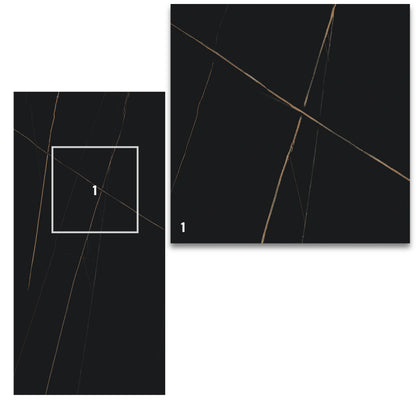 Dream | 24"x48" Laurent Gold Polished Porcelain Marble Look Floor & Wall Tile