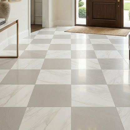 Precious Checkerboard | 24"x24" Marble Look Floor & Wall Tile