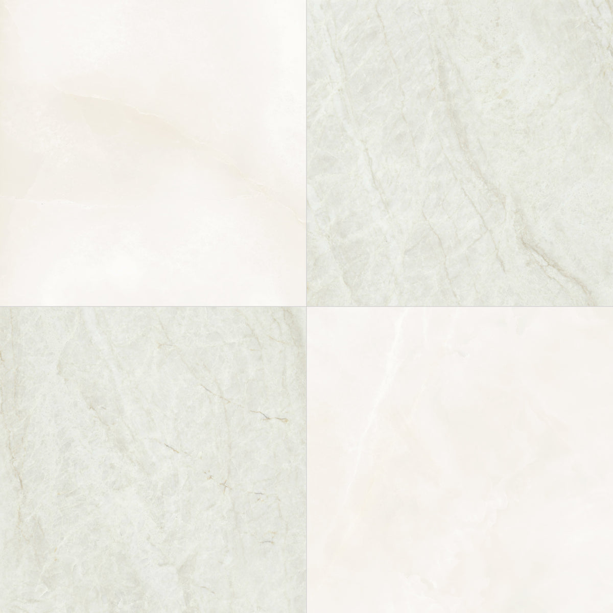 Precious Checkerboard | 24"x24" Marble Look Floor & Wall Tile