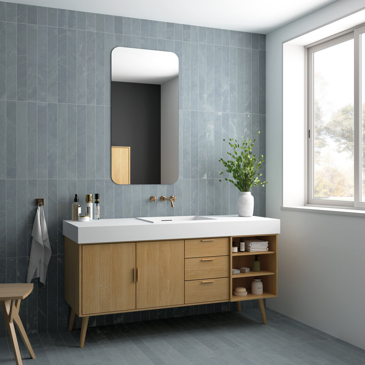 Marbella | 3"x24" Porcelain Stone Look Floor & Wall Tile
