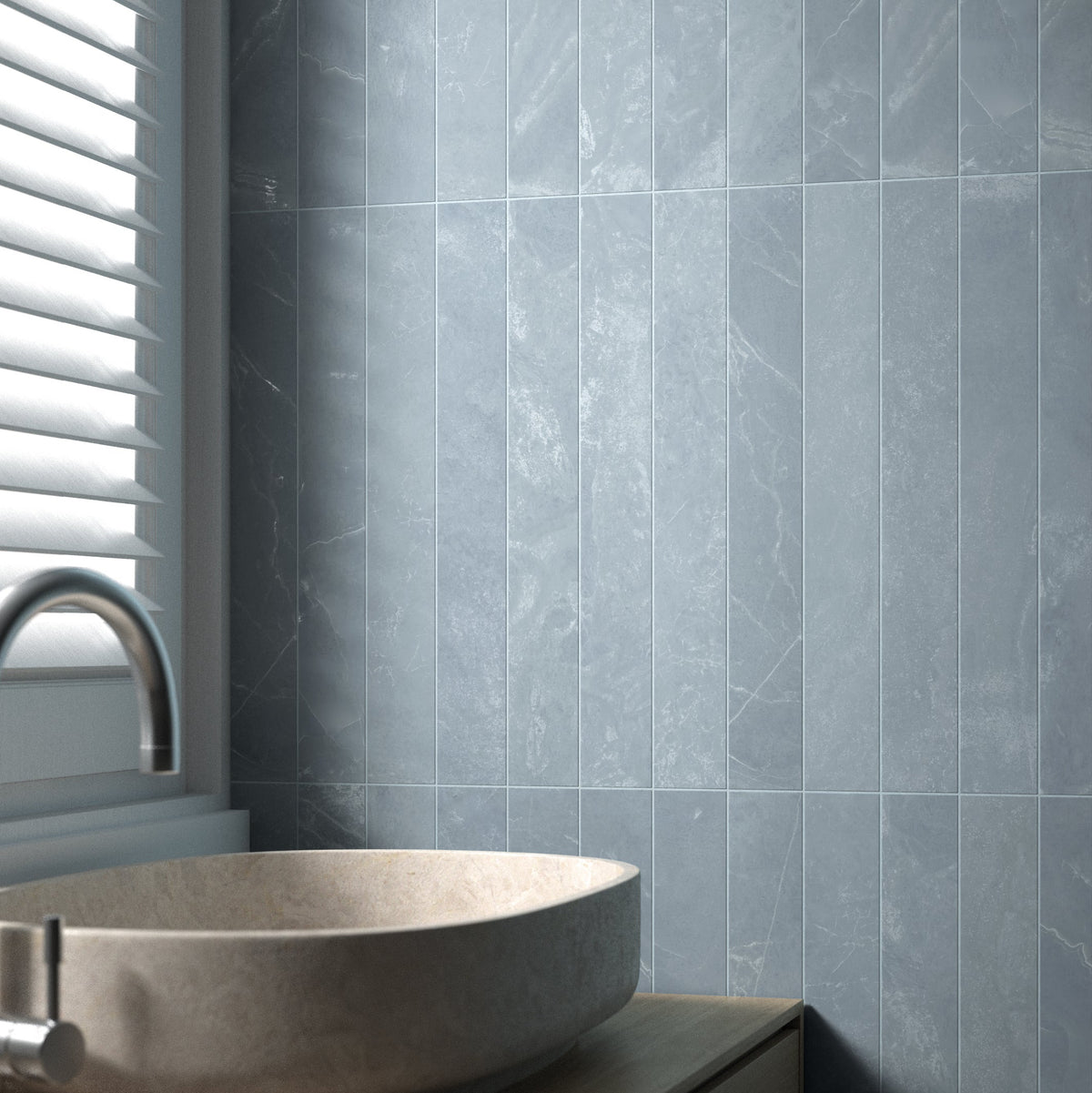 Marbella | 3"x24" Porcelain Stone Look Floor & Wall Tile