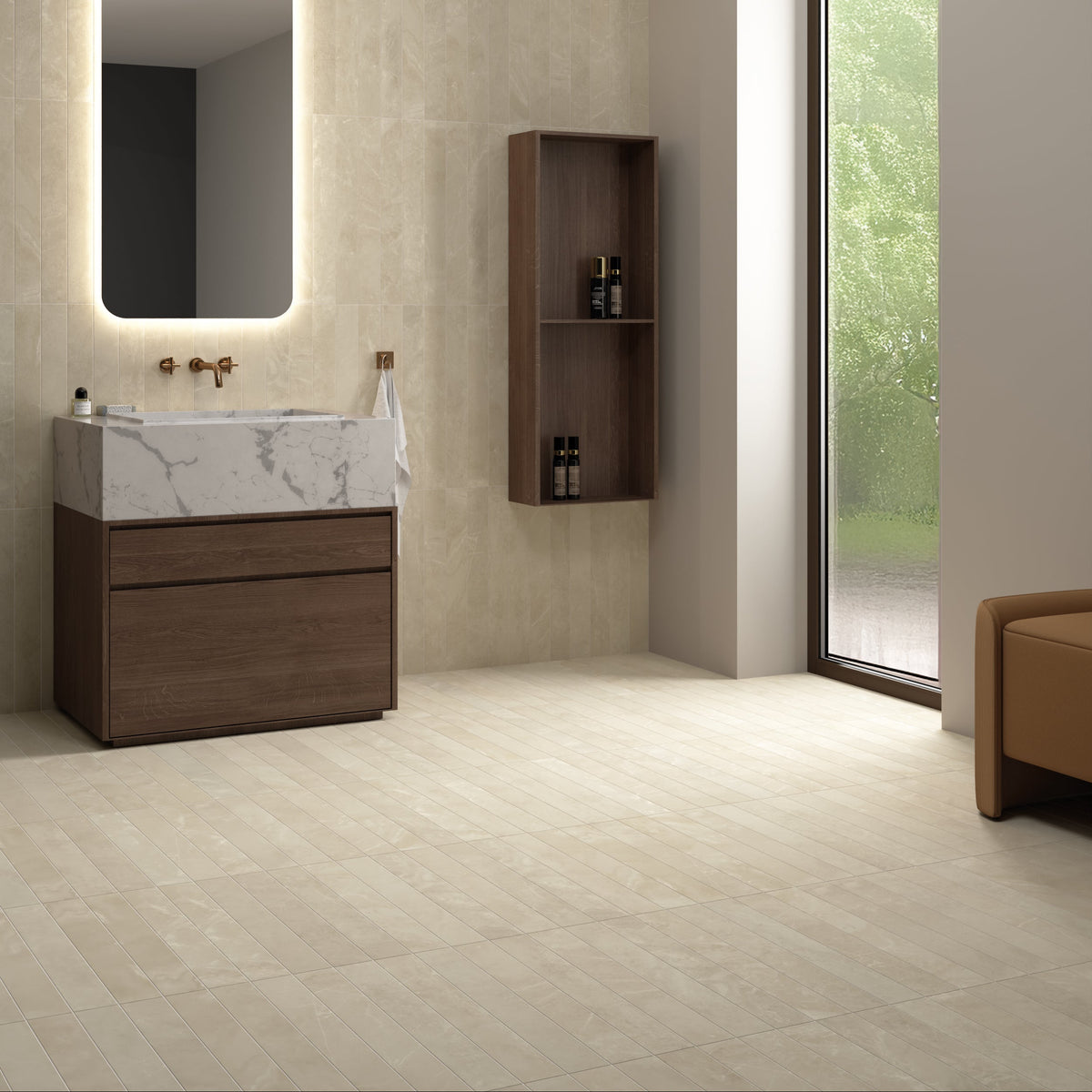 Marbella | 3"x24" Porcelain Stone Look Floor & Wall Tile
