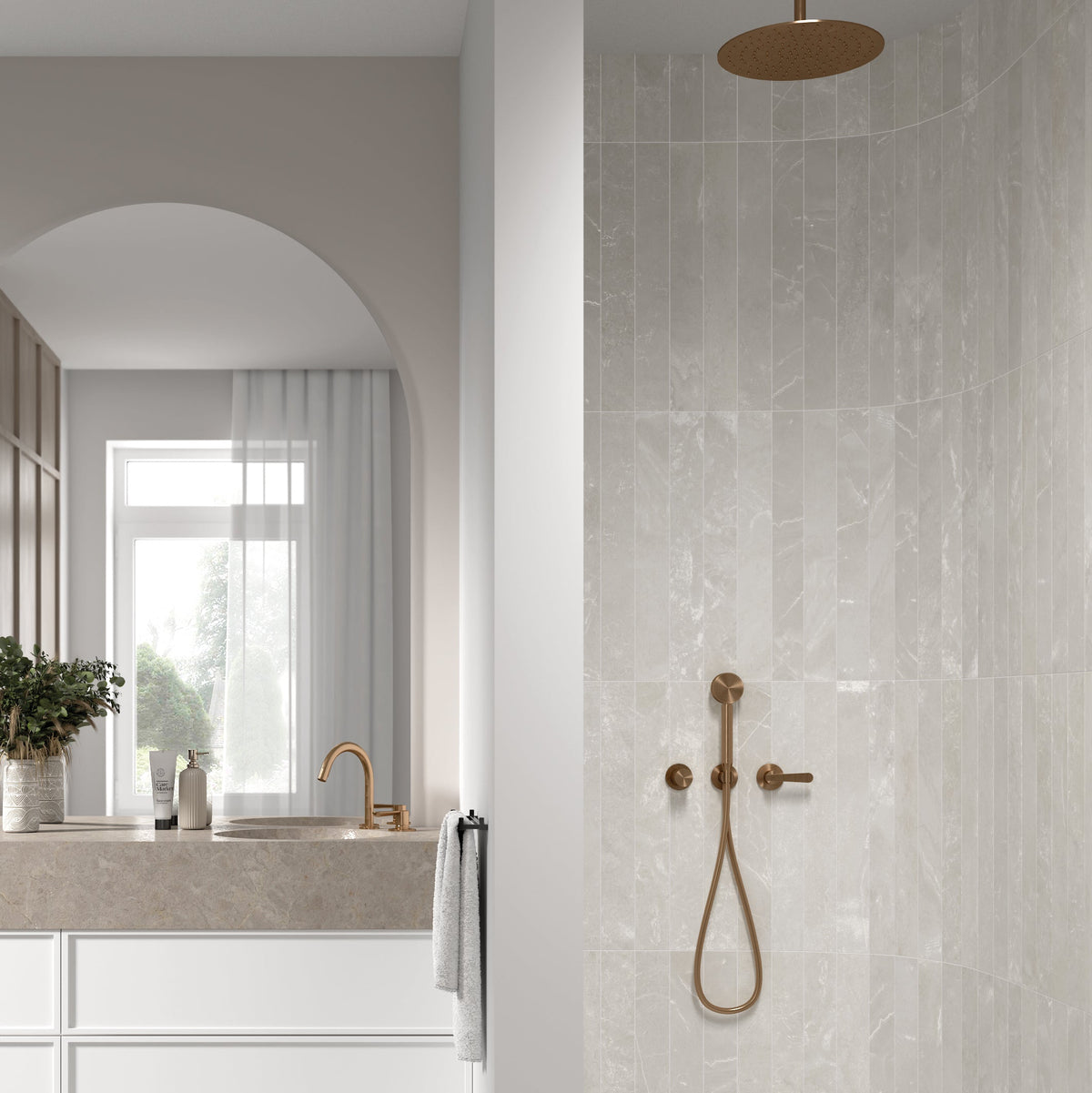Marbella | 3"x24" Porcelain Stone Look Floor & Wall Tile