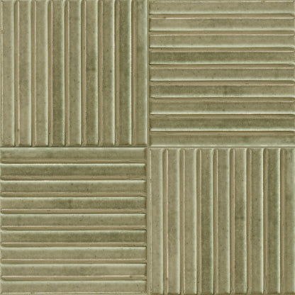 Kit Kat | 6"x6" Porcelain Fluted Wall Tile