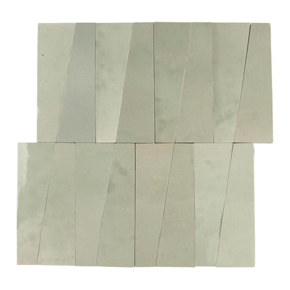Atlas Zellige | 12"x12" Trapezoid Zellige Look Ceramic Mosaic Wall Tile