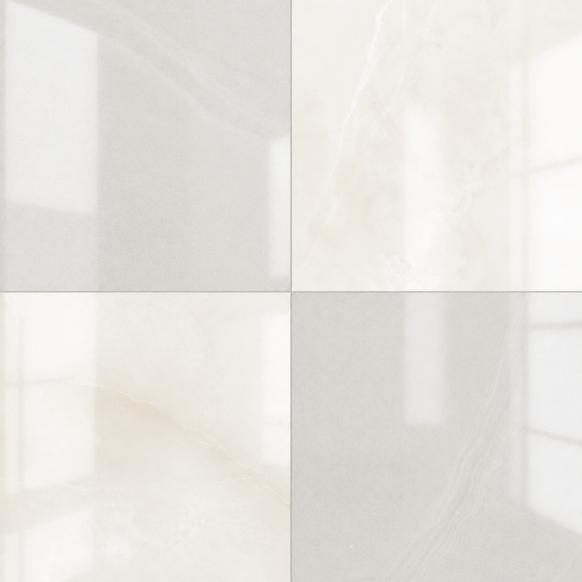 Precious Checkerboard | 24"x24" Marble Look Floor & Wall Tile