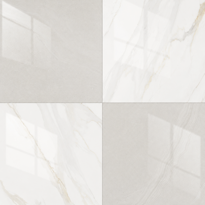 Precious Checkerboard | 24"x24" Marble Look Floor & Wall Tile
