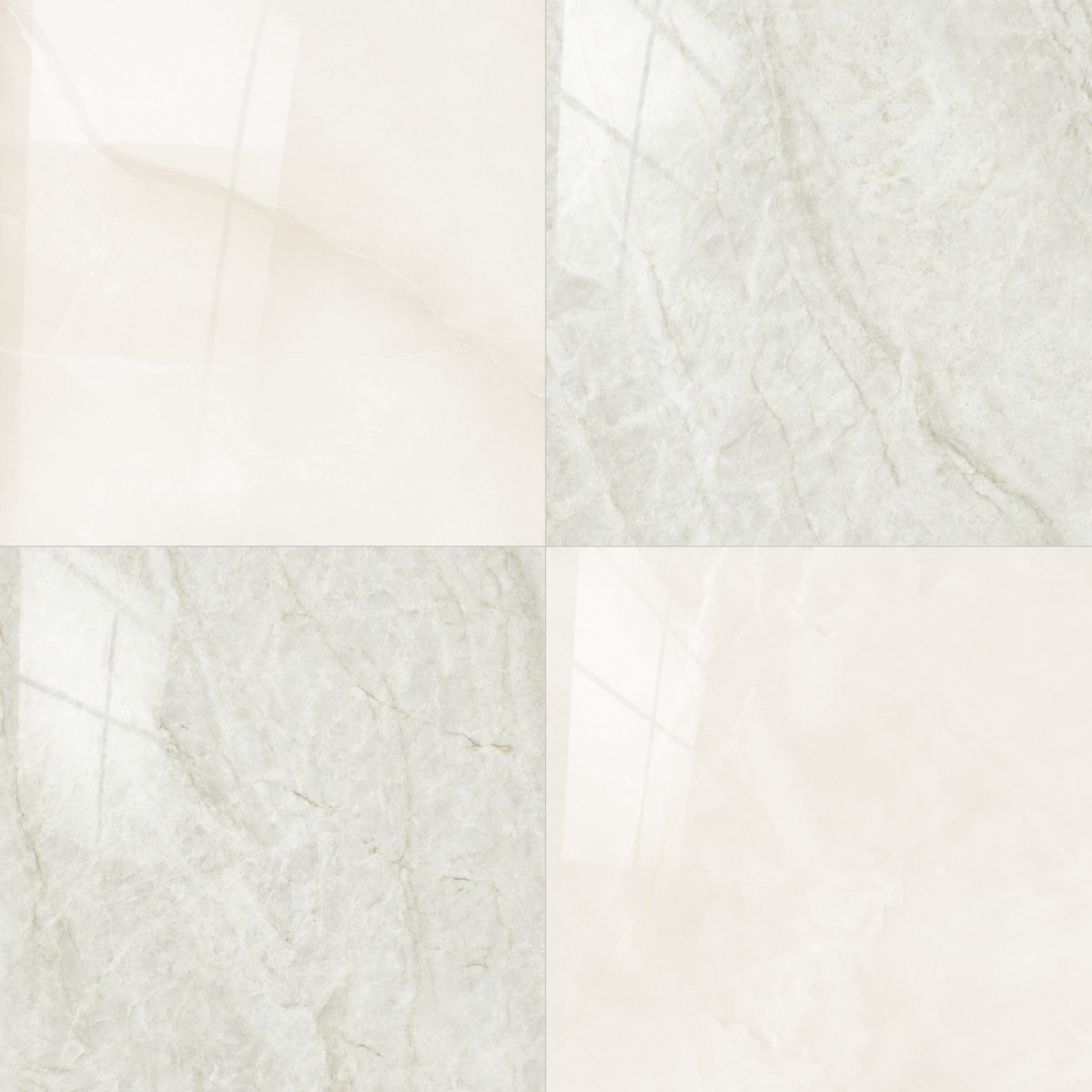 Precious Checkerboard | 24"x24" Marble Look Floor & Wall Tile