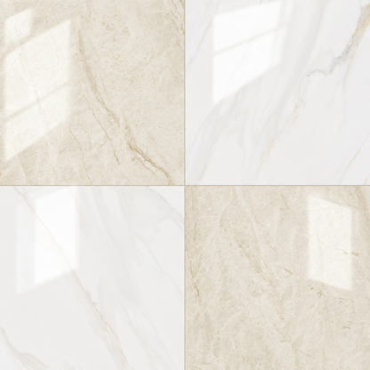 Precious Checkerboard | 24"x24" Marble Look Floor & Wall Tile