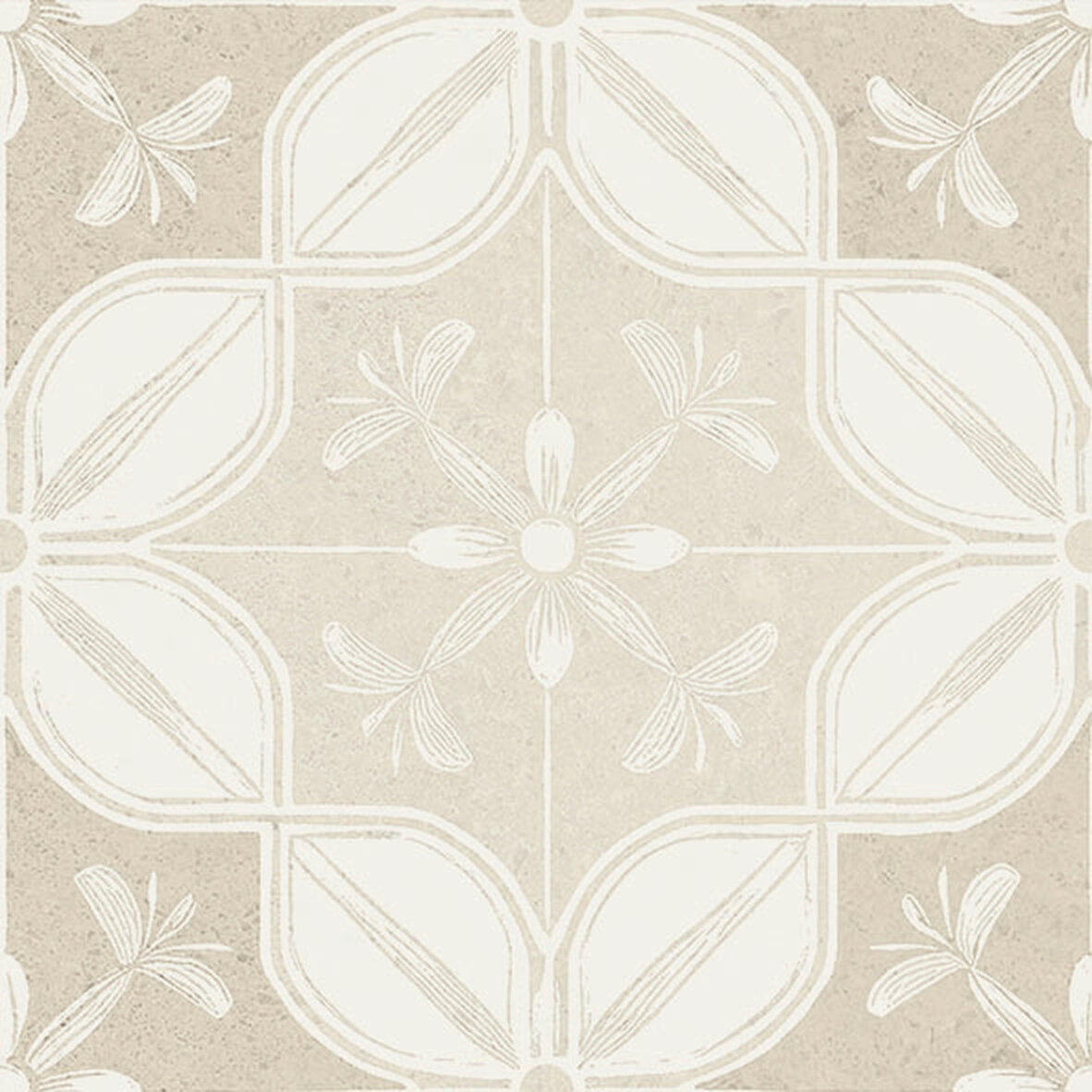 Flora Moda | 6"x6" Senda Porcelain Encaustic Look Floor & Wall Tile