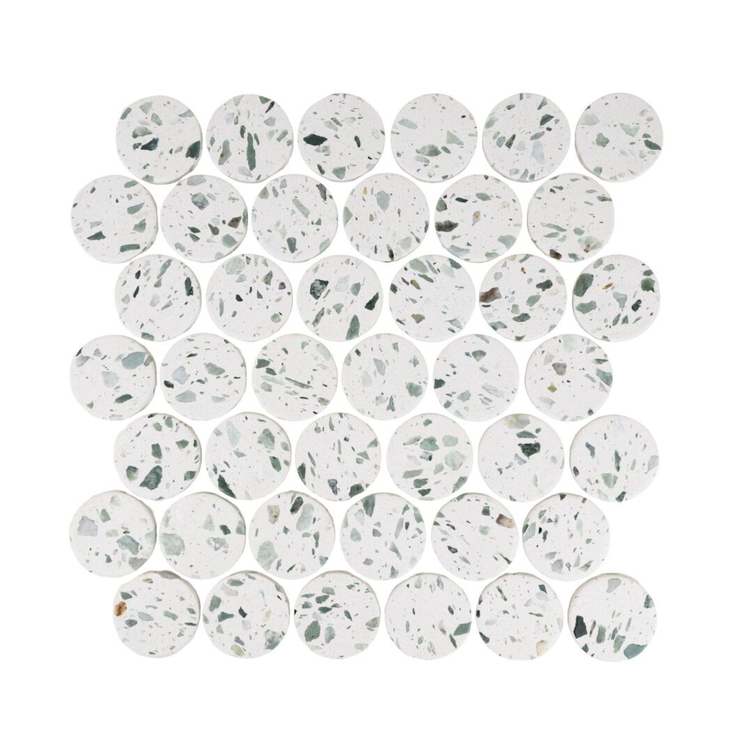 Terrazzo Living | 2" Penny Terrazzo Mosaic Floor & Wall Tile
