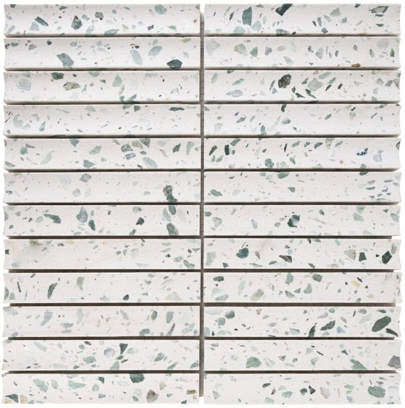 Terrazzo Living | 1"x6" Terrazzo Mosaic Wall Tile