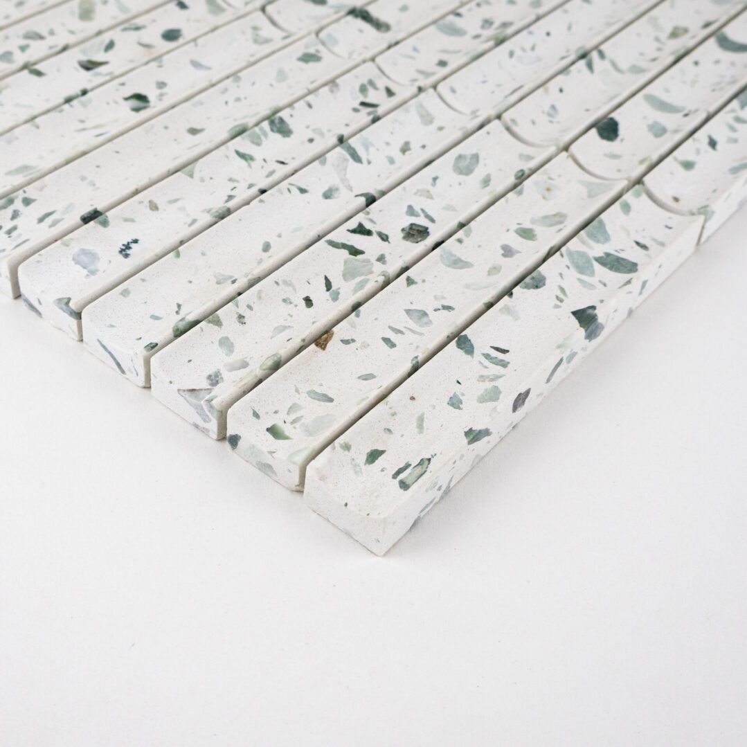 Terrazzo Living | 1"x6" Terrazzo Mosaic Wall Tile