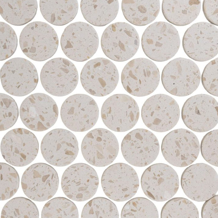 Terrazzo Living | 2" Penny Terrazzo Mosaic Floor & Wall Tile