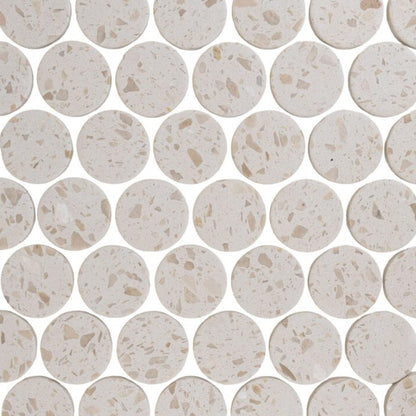 Terrazzo Living | 2" Penny Terrazzo Mosaic Floor & Wall Tile