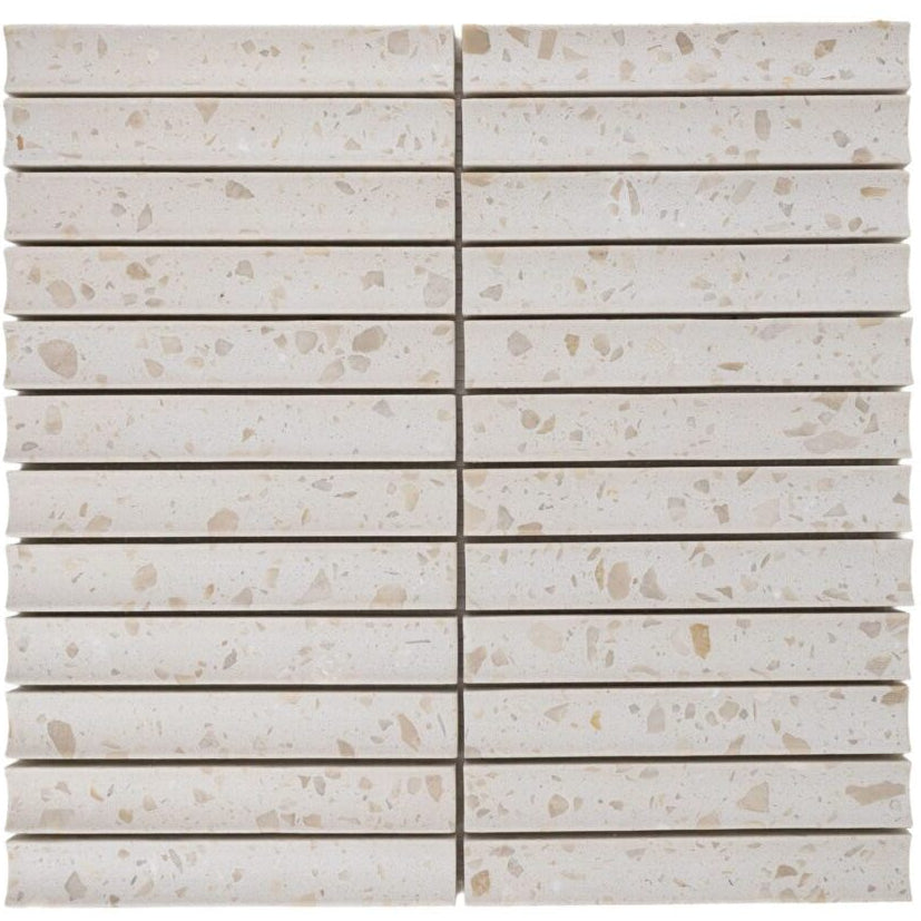 Terrazzo Living | 1"x6" Terrazzo Mosaic Wall Tile