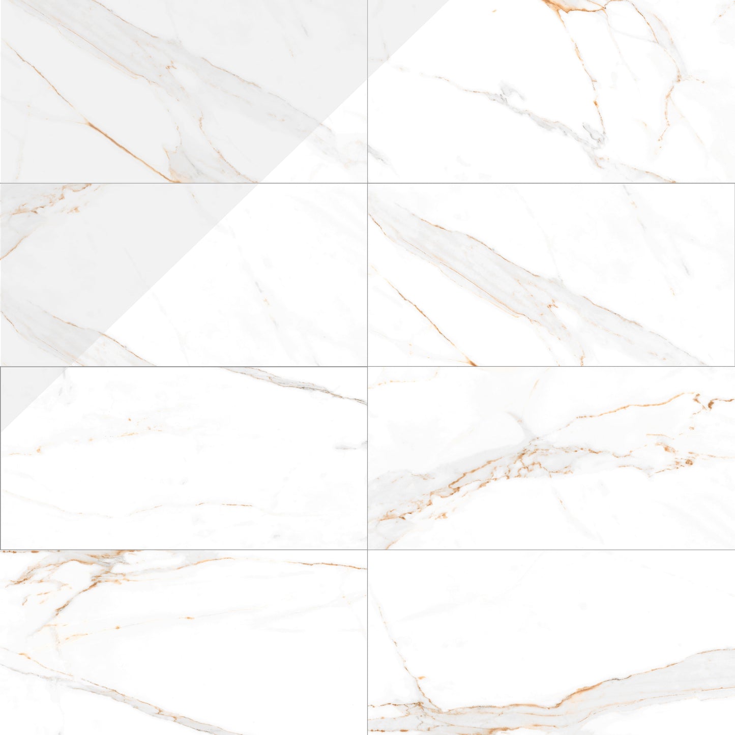 Regal Carrara Gold | 12"x24" Porcelain Marble Look Floor & Wall Tile