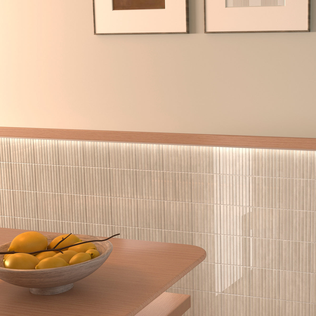 Kit Kat | 6"x6" Porcelain Fluted Wall Tile