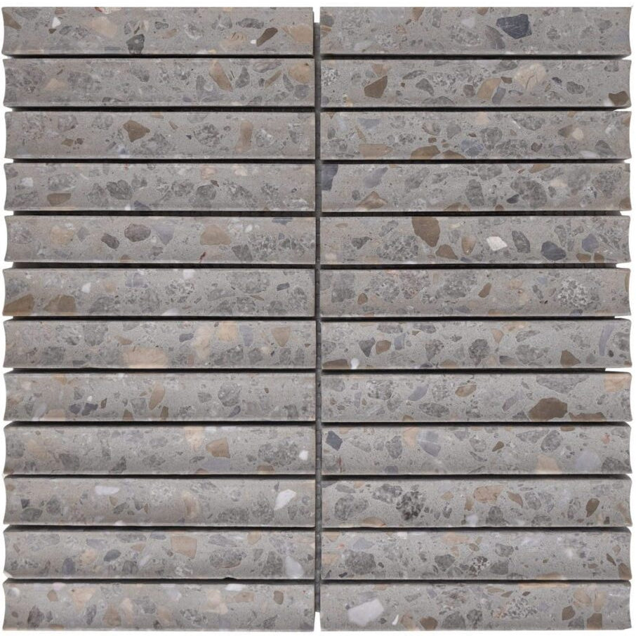 Terrazzo Living | 1"x6" Terrazzo Mosaic Wall Tile