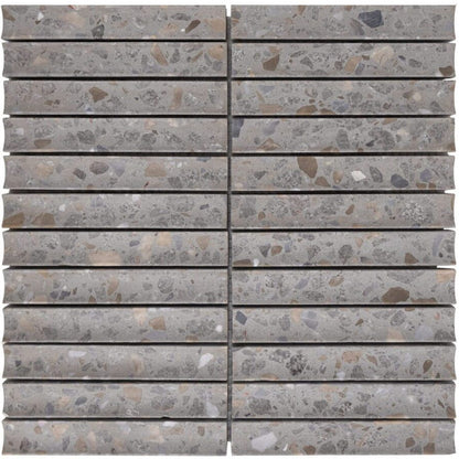 Terrazzo Living | 1"x6" Terrazzo Mosaic Wall Tile