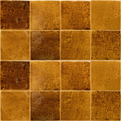 Meora | 4"x4" Ceramic Handmade Look Crackle Wall Tile