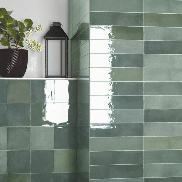 Moos Zellige | 3"x11" Ceramic Zellige Wall Tile