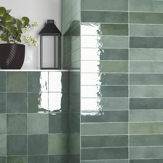 Moos Zellige | 3"x11" Ceramic Zellige Wall Tile