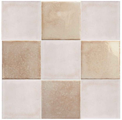 SS-32330-32331 | Bohemian Checker 4"x4" (Peachy Beachy/Warm Cotton) - SAMPLE