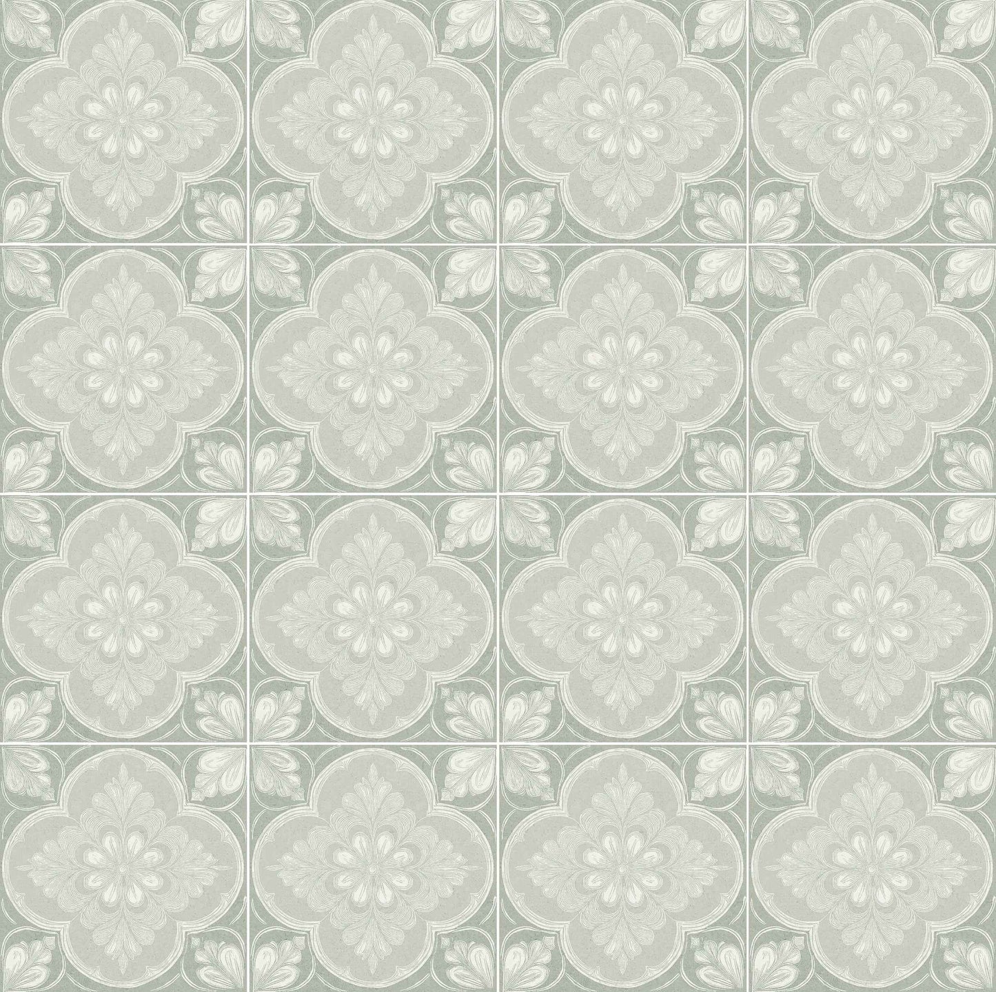 Flora Moda | 6"x6" Siena Porcelain Encaustic Look Floor & Wall Tile