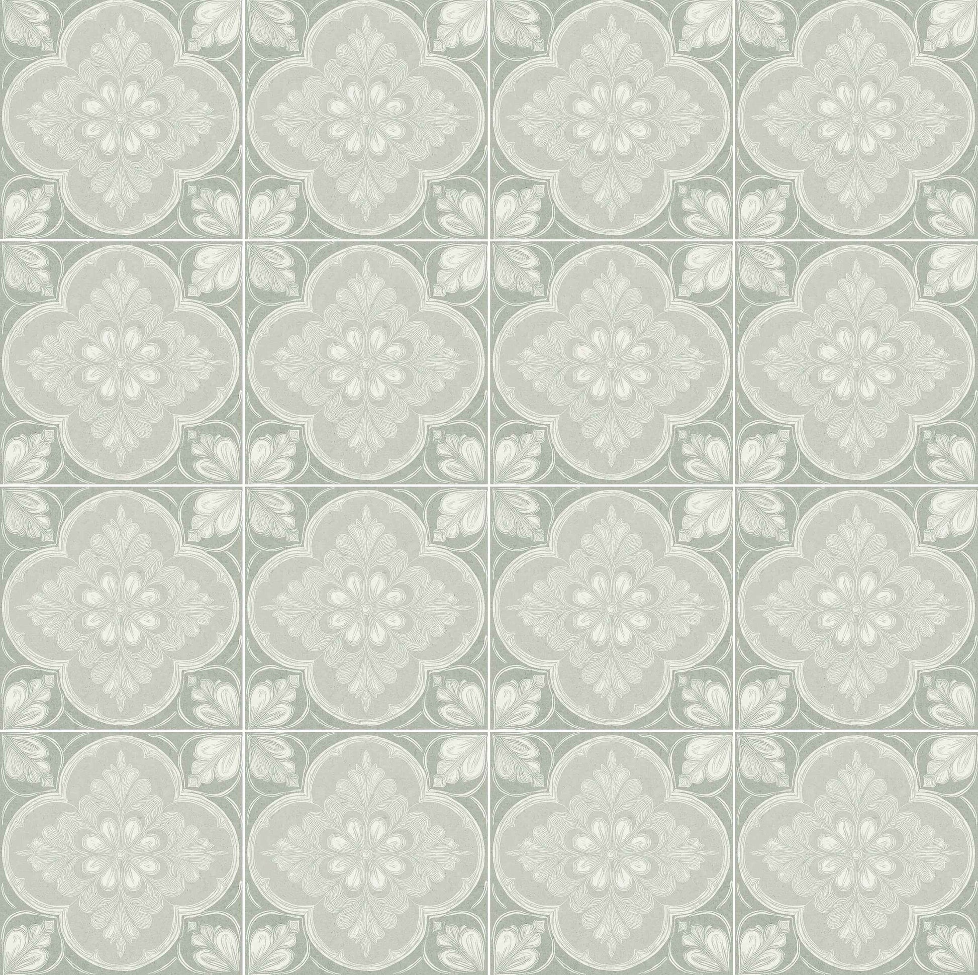 Flora Moda | 6"x6" Siena Porcelain Encaustic Look Floor & Wall Tile