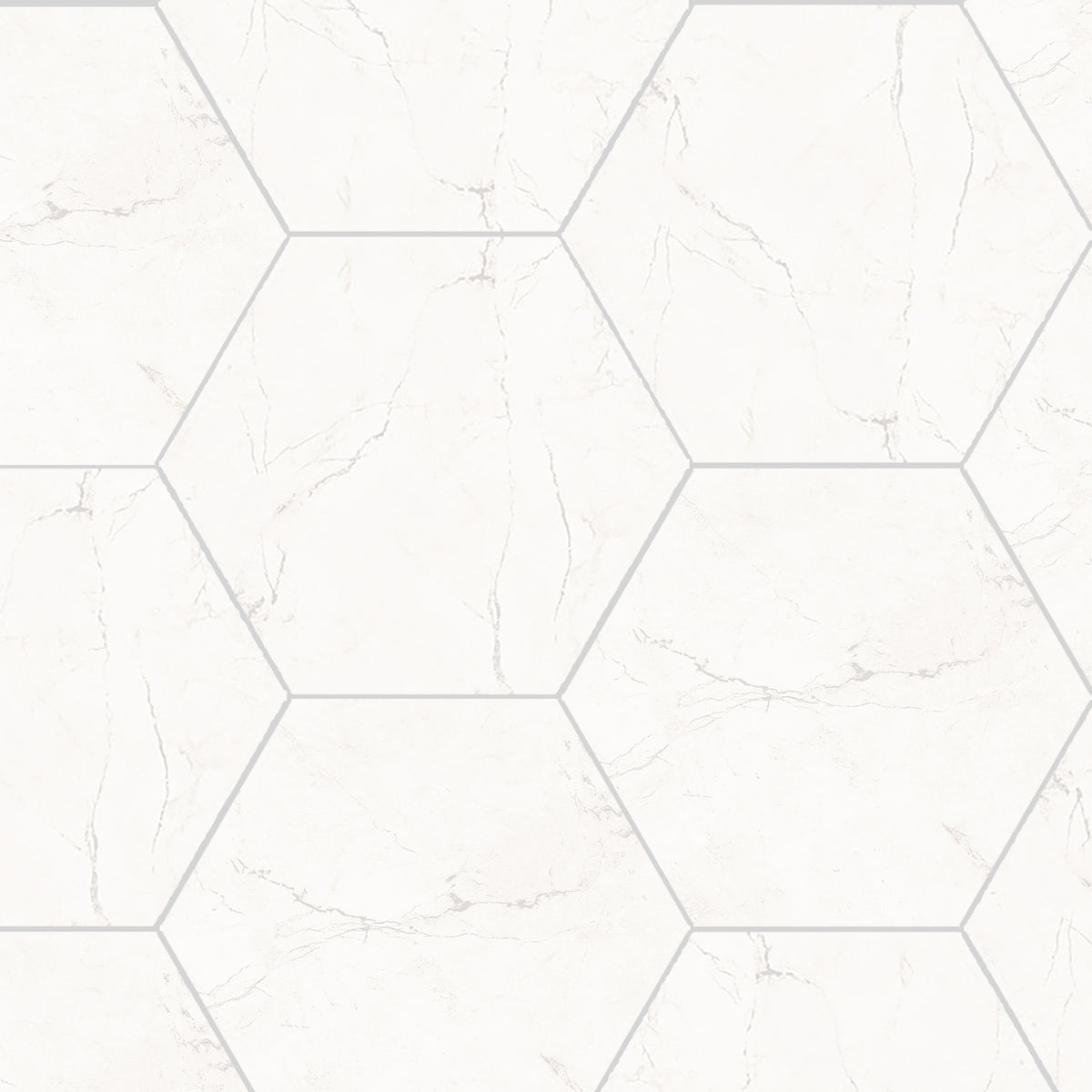 Sophia Hexagons | 8"x9" Porcelain Marble Look Floor & Wall Tile