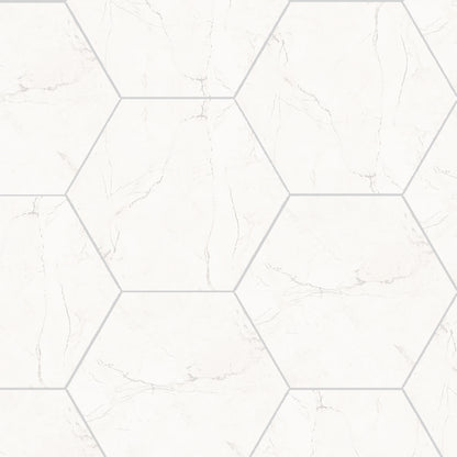 Sophia Hexagons | 8"x9" Porcelain Marble Look Floor & Wall Tile