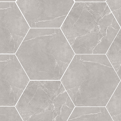 Sophia Hexagons | 8"x9" Porcelain Marble Look Floor & Wall Tile