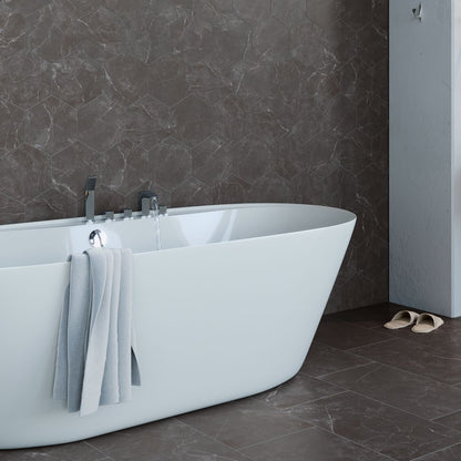 Sophia Hexagons | 8"x9" Porcelain Marble Look Floor & Wall Tile