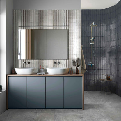 Glazel | 3"x8" Deco Handmade Look Porcelain Wall Tile
