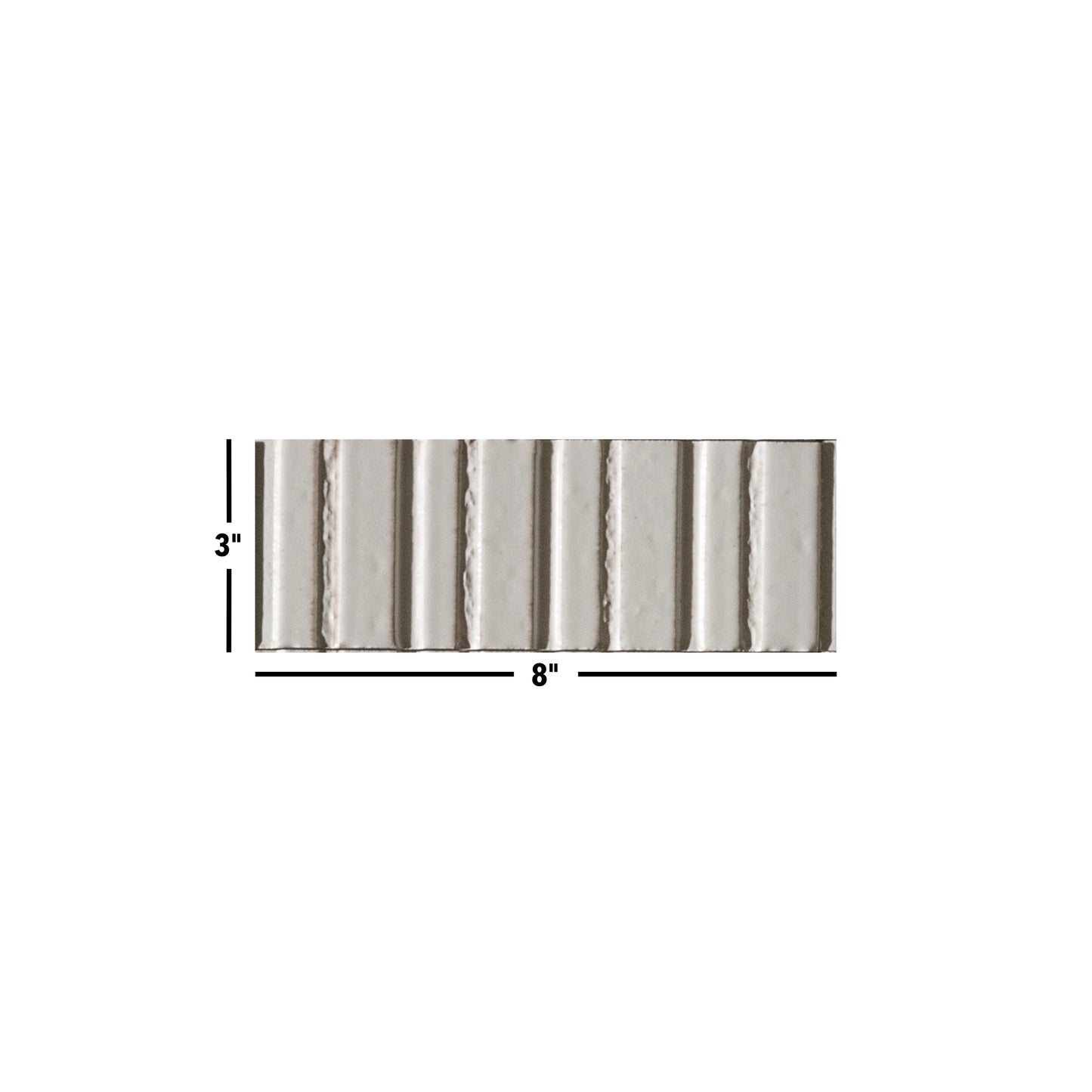 Glazel | 3"x8" Porcelain Deco Handmade Look Wall Tile