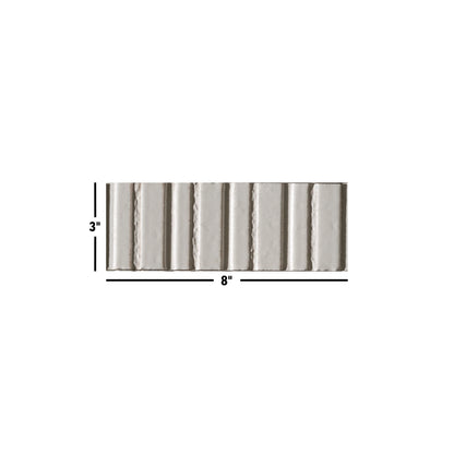 Glazel | 3"x8" Porcelain Deco Handmade Look Wall Tile