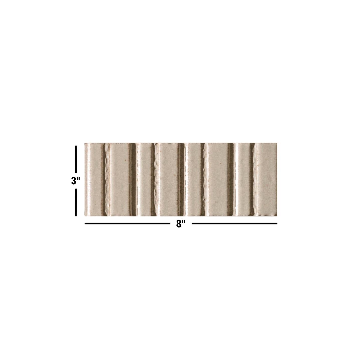 Glazel | 3"x8" Porcelain Deco Handmade Look Wall Tile