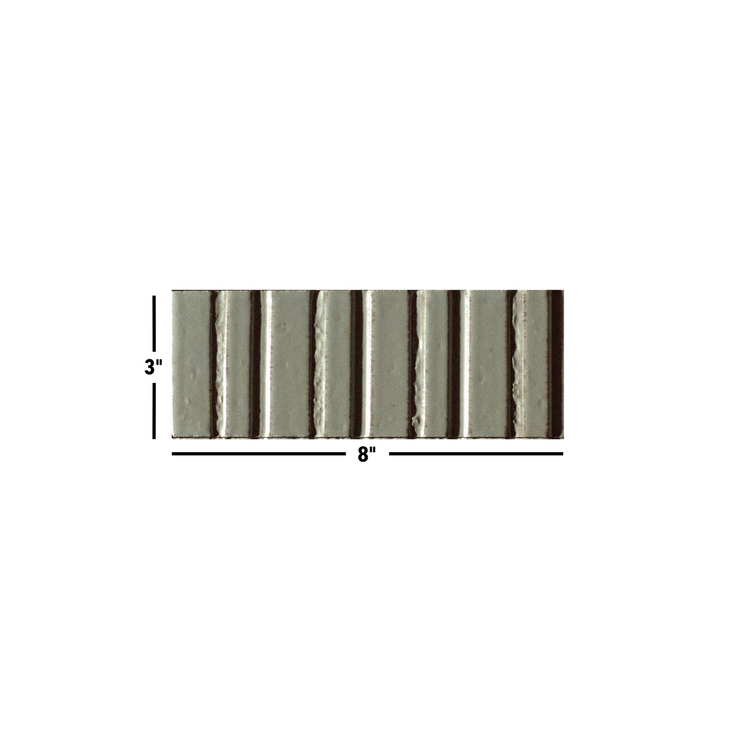 Glazel | 3"x8" Porcelain Deco Handmade Look Wall Tile