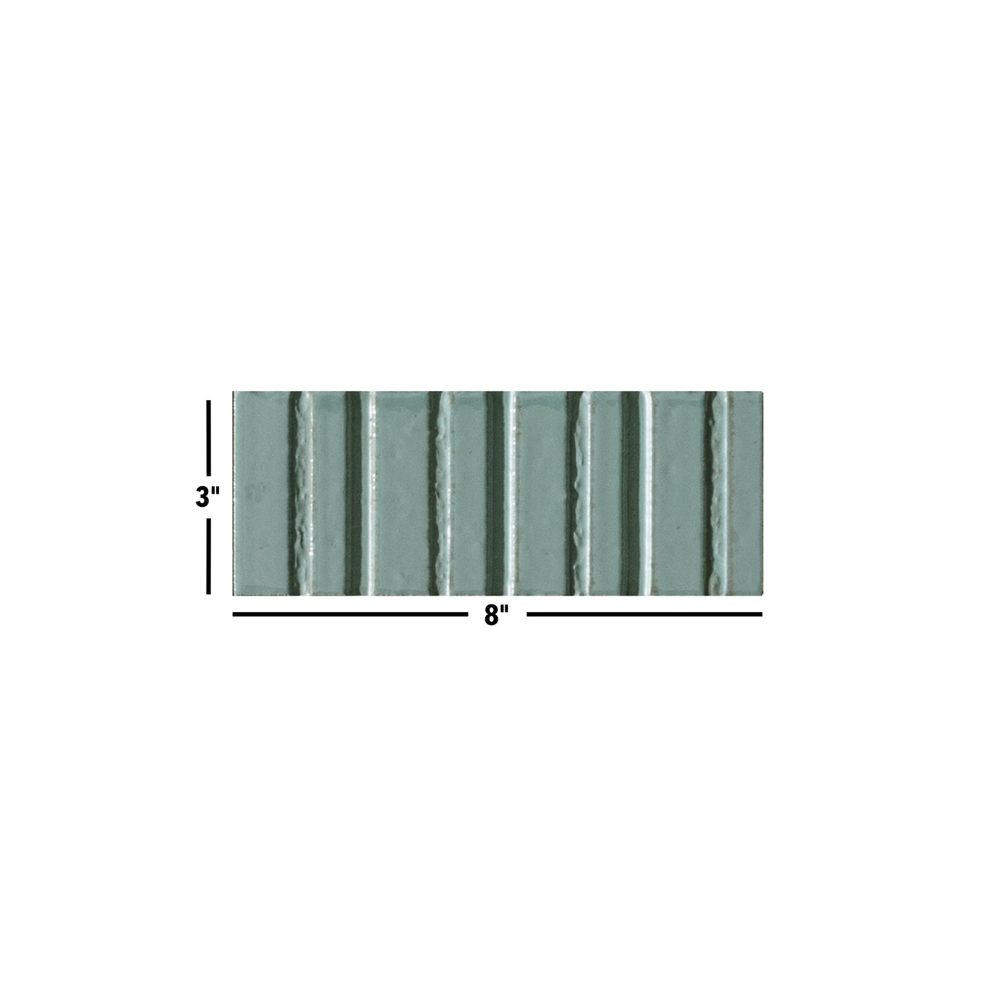 Glazel | 3"x8" Porcelain Deco Handmade Look Wall Tile
