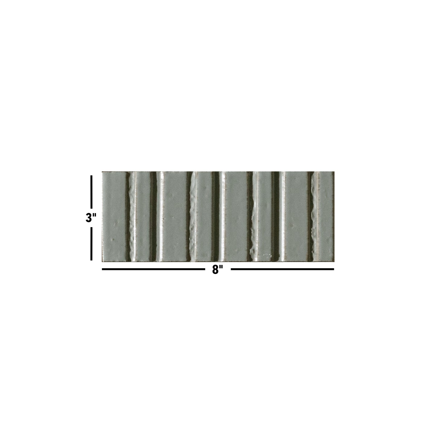 Glazel | 3"x8" Porcelain Deco Handmade Look Wall Tile