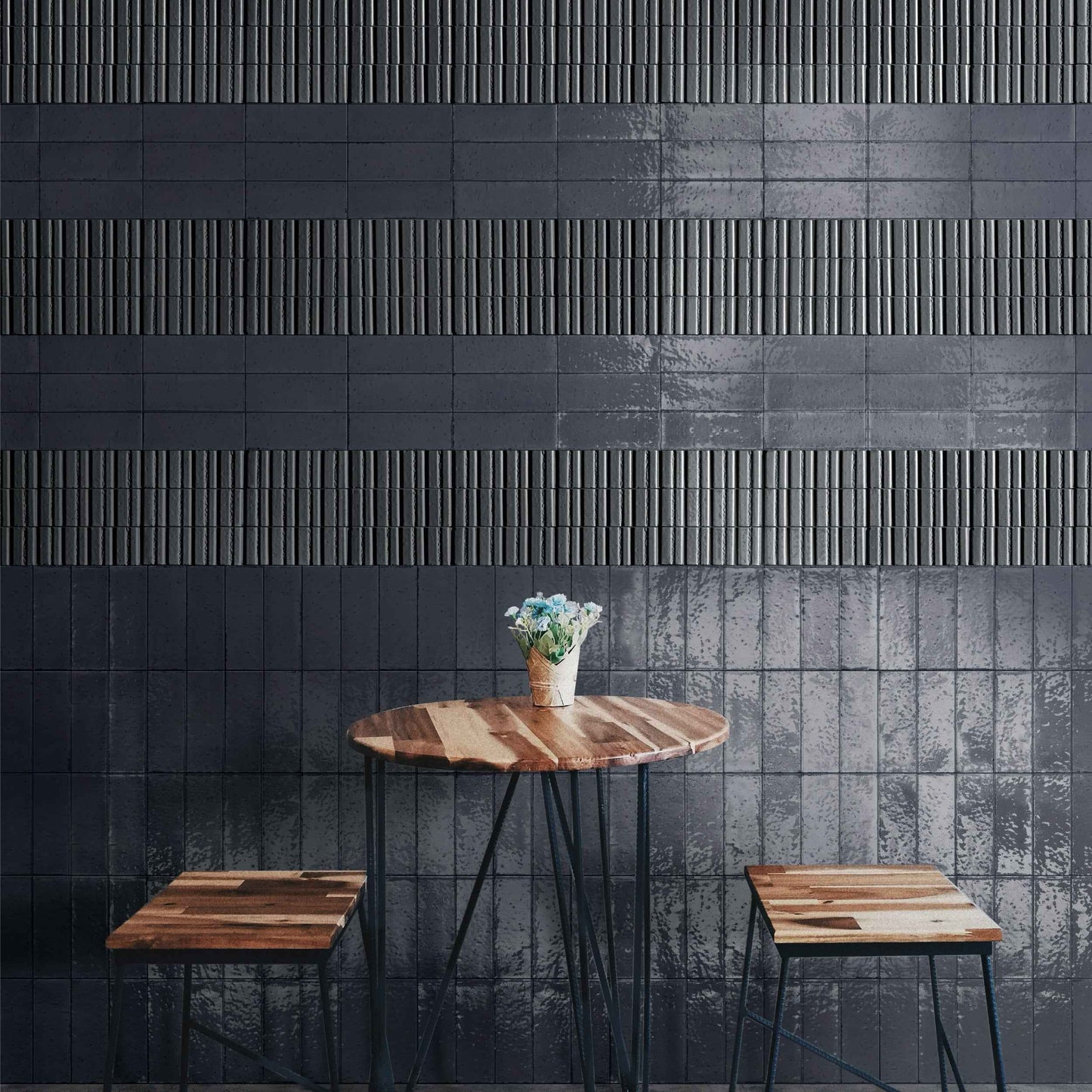 Glazel | 3"x8" Deco Handmade Look Porcelain Wall Tile
