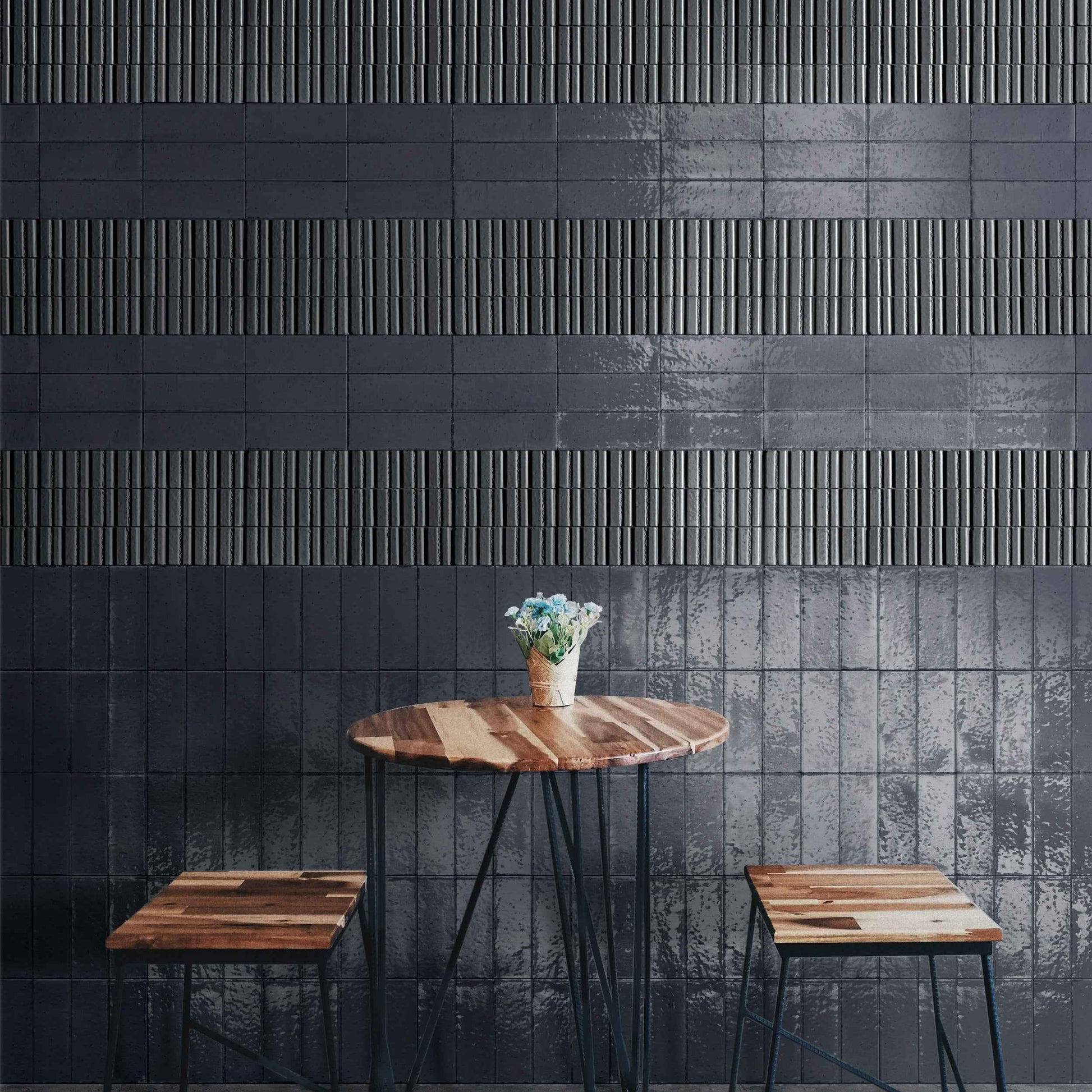Glazel | 3"x8" Deco Handmade Look Porcelain Wall Tile