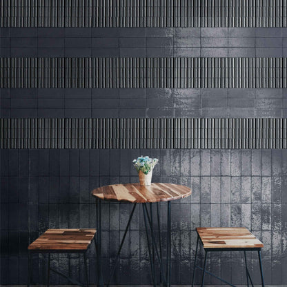 Glazel | 3"x8" Deco Handmade Look Porcelain Wall Tile