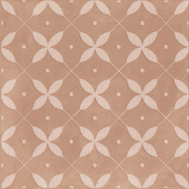 Amaras | 8"x8" Porcelain Zucchero Deco Floor & Wall Tile