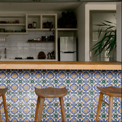 Amaras | 8"x8" Maiolica Deco Floor & Wall Tile
