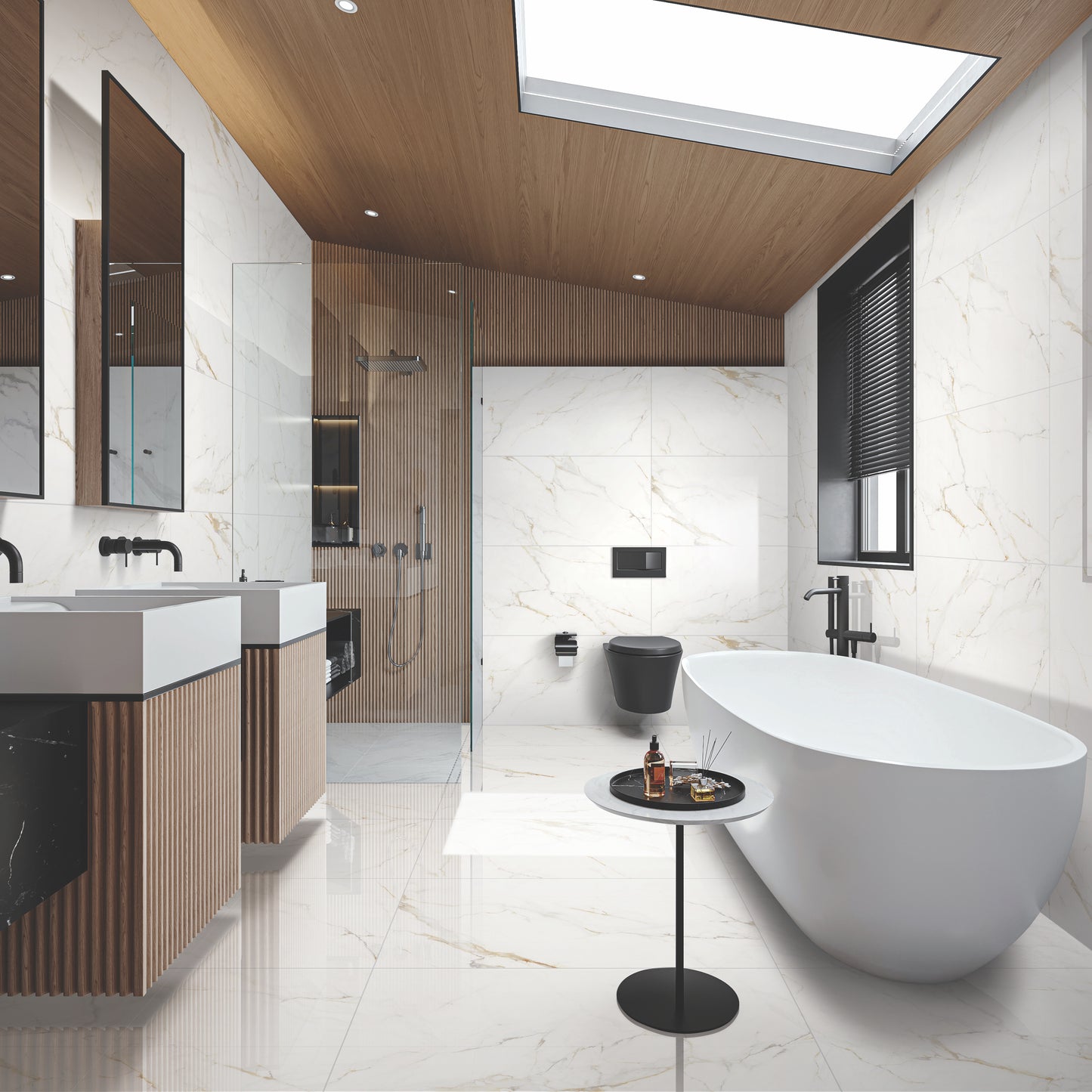 Dream | 24"x48" Borghini Gold Porcelain Marble Look Floor & Wall Tile