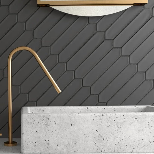 Lanse Picket | 2"x10" Elongated Hex Wall Tile